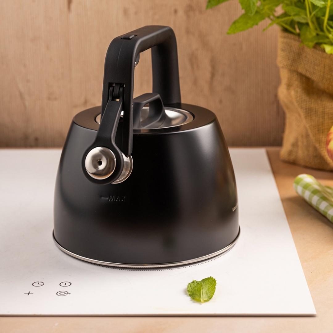 CZAJNIK STALOWY Z GWIZDKIEM 2,5L KLAUSBERG KB-7915